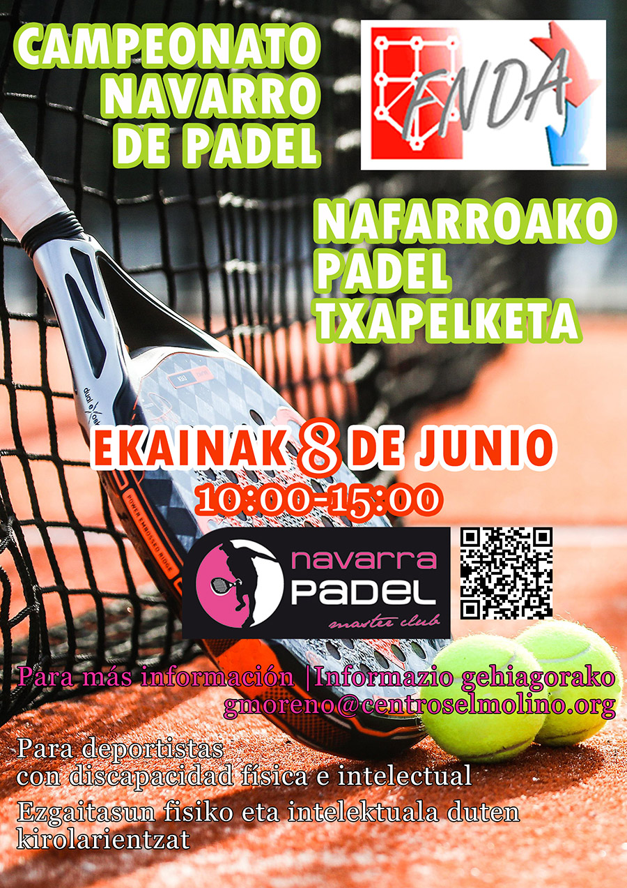 El s&aacute;bado 8 de junio se celebra el Campeonato Navarro de P&aacute;del 2024. &iexcl;Consulta la organizaci&oacute;n!